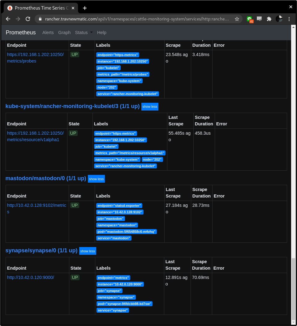 Mastodon, statsd-exporter, and Prometheus